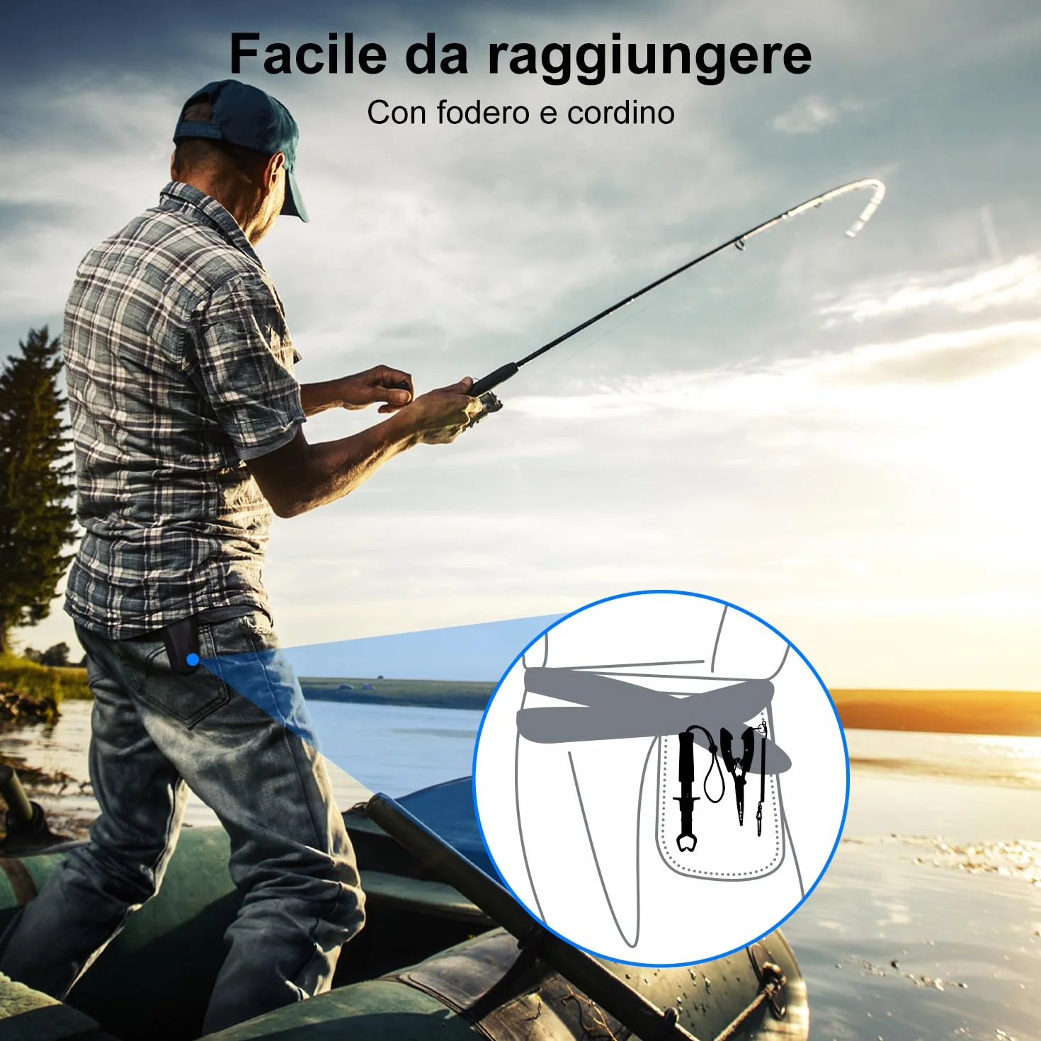 J&D Pesca Pinze Labbra Gripper Acciaio Inossidabile Multifunzionale Gancio Rimozione Strumento con Cordino