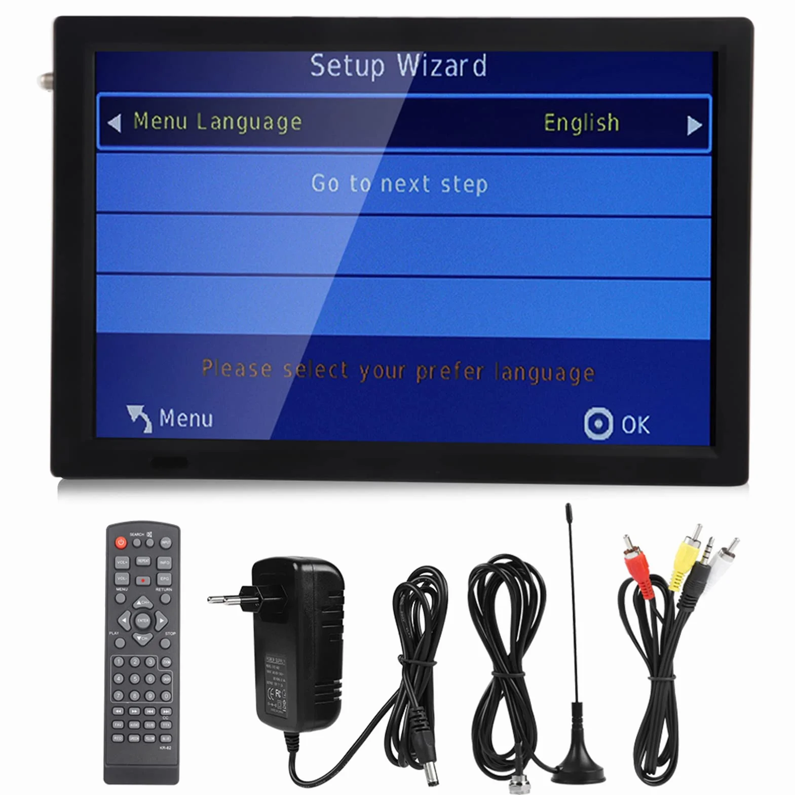 Acouto LEADSTAR 14 Pollici 1080P TV Digitale per Auto Sintonizzatore Ad Alta sensibilità TV Portatile per ATSC e LCD 14 Pollici Digitale per AutoTV DigitaleTV PortatileTV per AutoTV PortatileMini