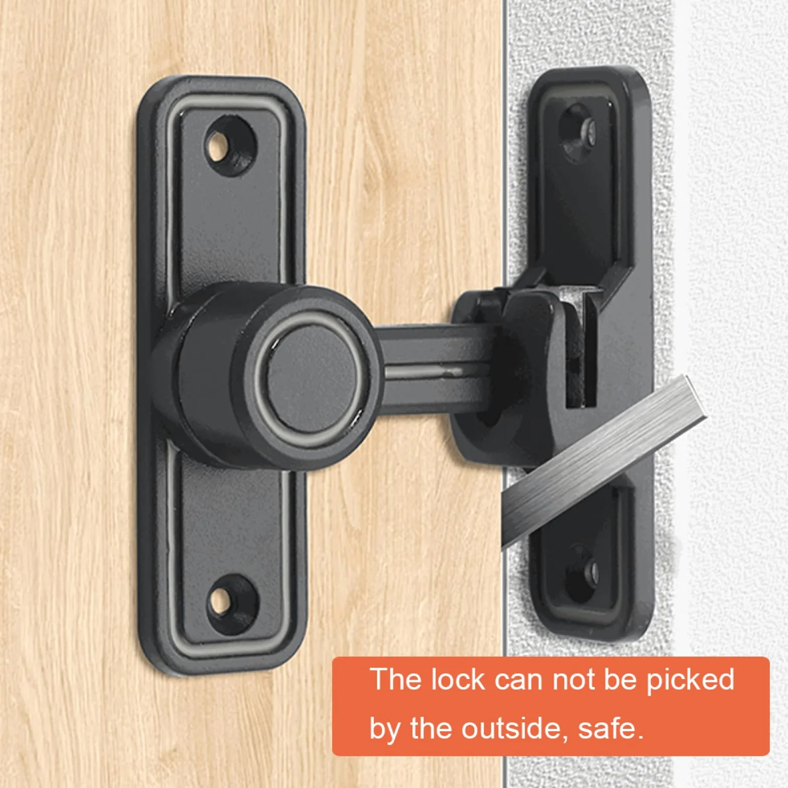 6 serrature ad angolo, in lega di zinco 90/180, serratura per porta scorrevole di sicurezza, serratura per porta scorrevole per bagno, giardino, camera da letto, armadio