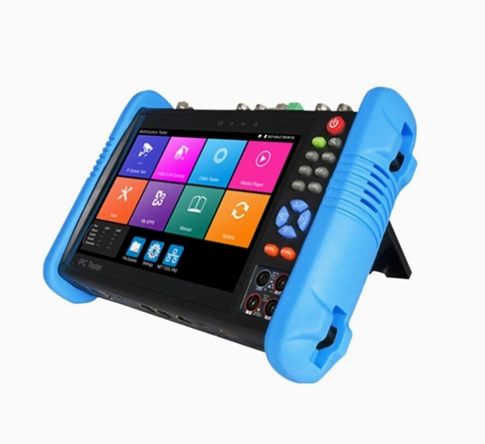 Supporto per tester CCTV per telecamera IP Tester CCTV IPC Da 7" IPC9800 Plus 8MP AHD CVI TVI CVBS SDI Test Telecamera IP Tester For Cavi UTP VGA Alimentazione In Ingresso CCTV Test(IPC 9800ADH Plus)