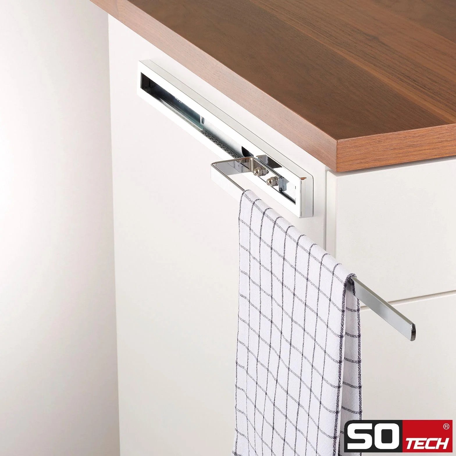 SOTECH Portasciugamani ELEGANCE cromato 1 braccio 415 mm 715 mm set 2 pezzi