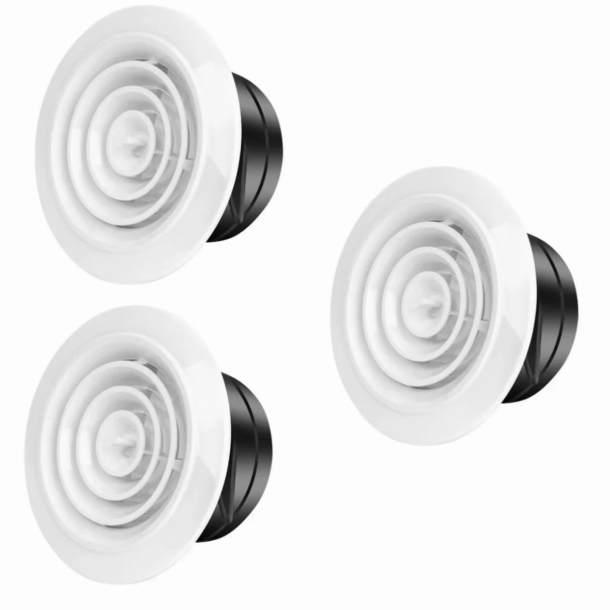 OSALADI 3 Pezzi Efficiente Diffusore Di Ventilazione Dellaria Copertura Di Sfiato Del Soffitto Ventola Di Scarico Sfiato Per Casa Ufficio