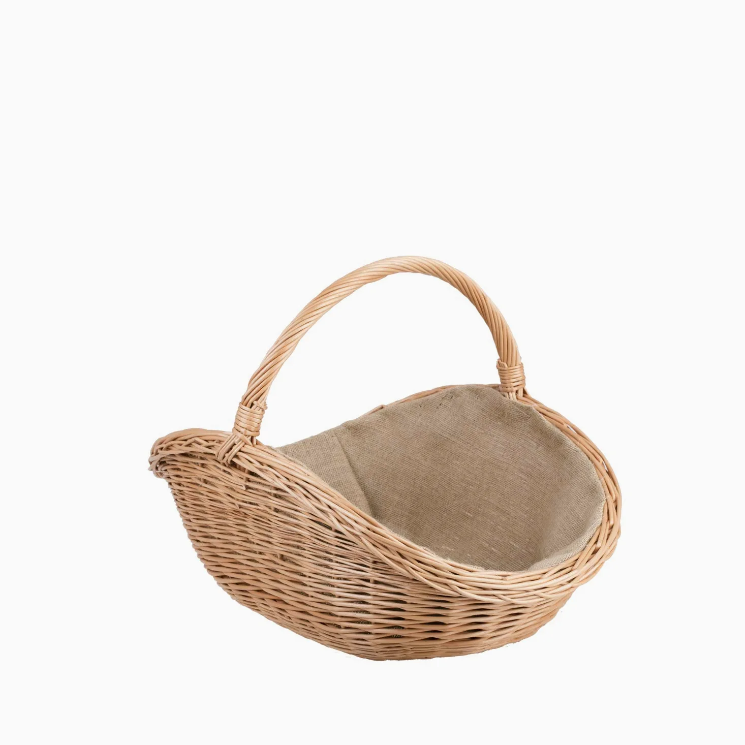 Cesta Portalegna da Interno in Vimini Porta Legna da Interni Fatto a Mano Cesta in Vimini per Legno Cestino per tronchi Ceste per Legna da Interno