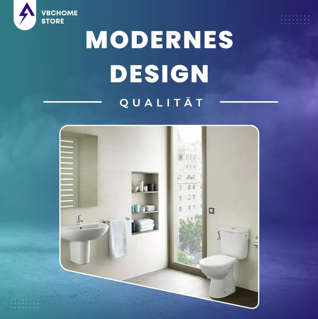 Ceramiczny zestaw WC z sedesem SoftClose, spłukiwanie pionowe