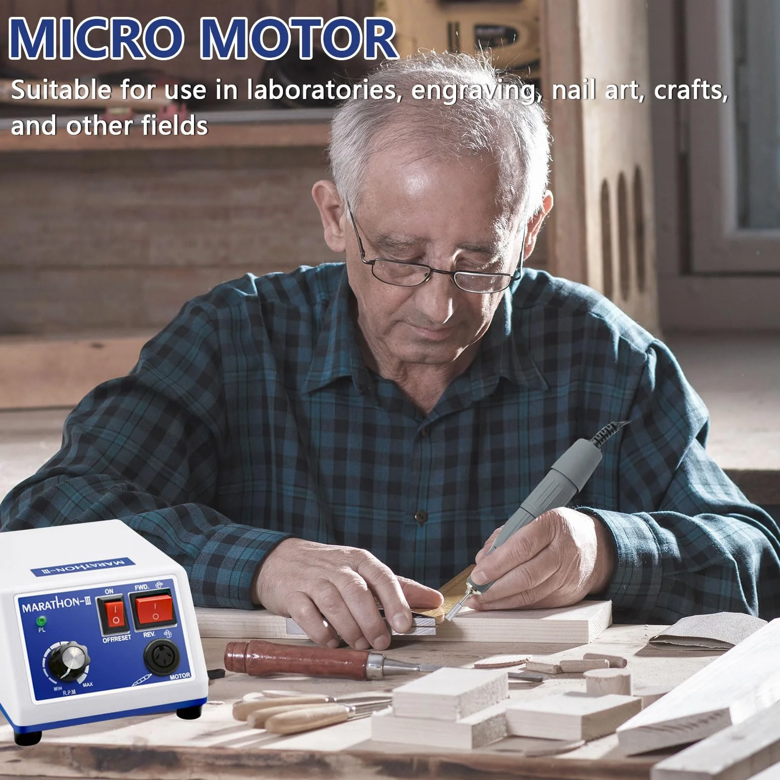 Micromotore Lucidatrice Da Laboratorio, 65 W, 220 V, 35.000 Giri/Min, Per Gioielli, Ceramica E Vetro