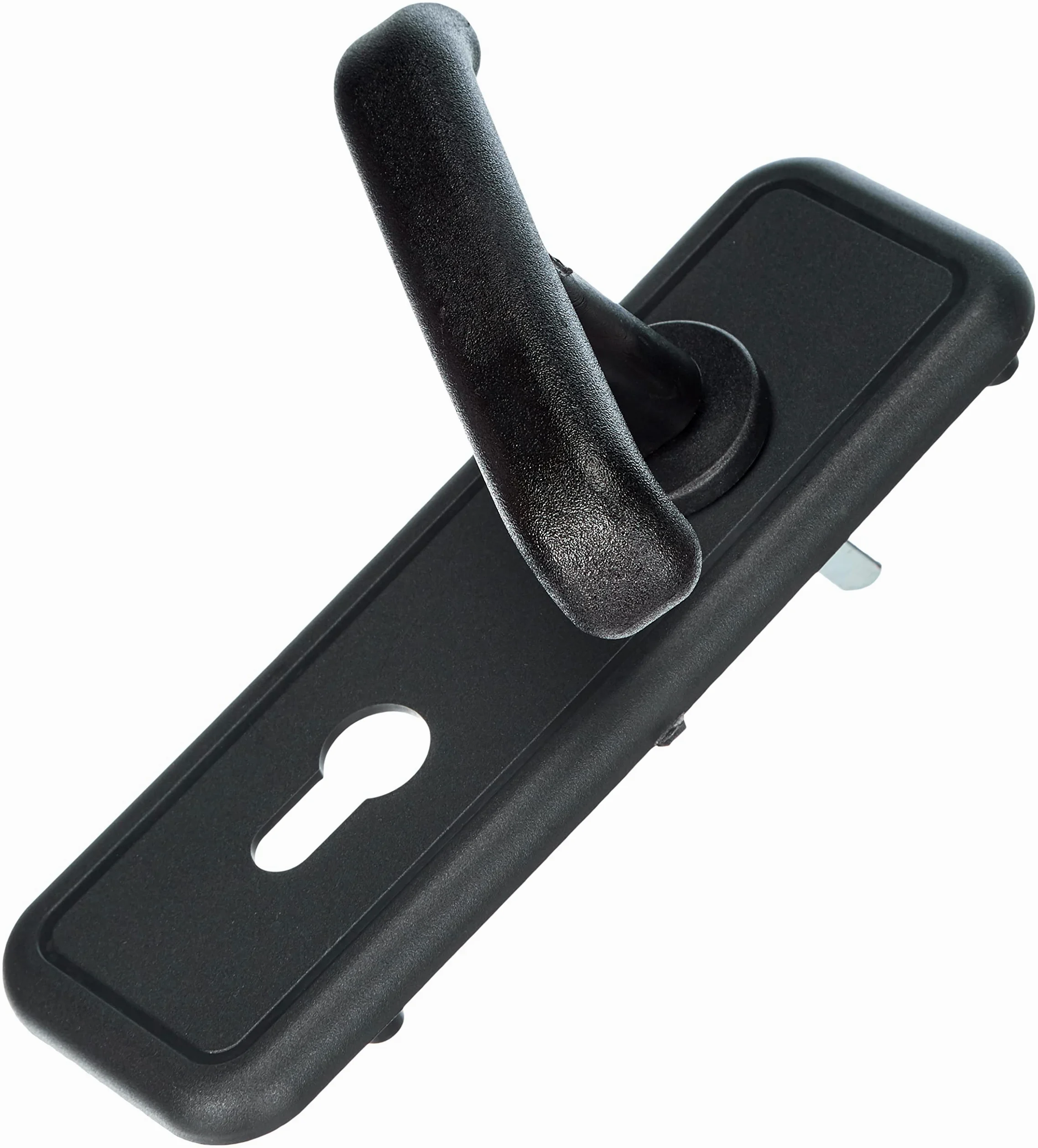 Prefer Kit Sicurezza per Basculante/Garage, Serratura Cilindro a Profilo Europeo, 4 Punti di Chiusura, Chiave Punzonata & Set Placca e Maniglia per Basculante/Garage
