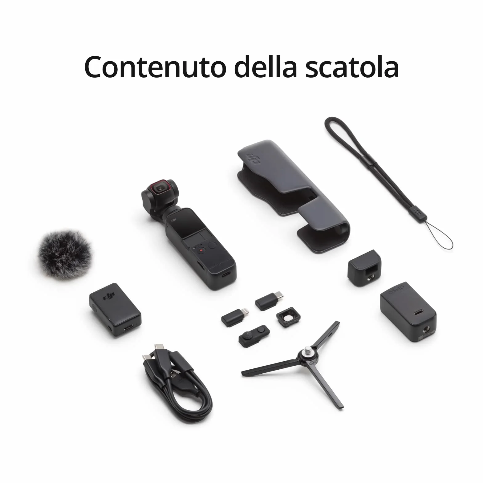 DJI Pocket 2 Creator Combo - Fotocamera Stabilizzata 3 Assi, Vlog, Video Ultra HD, Foto ad Alta Risoluzione da 64 MP, 1/1.7” CMOS, HDR, Riduzione del Rumore, Timelapse, Slow Motion, Zoom 8x