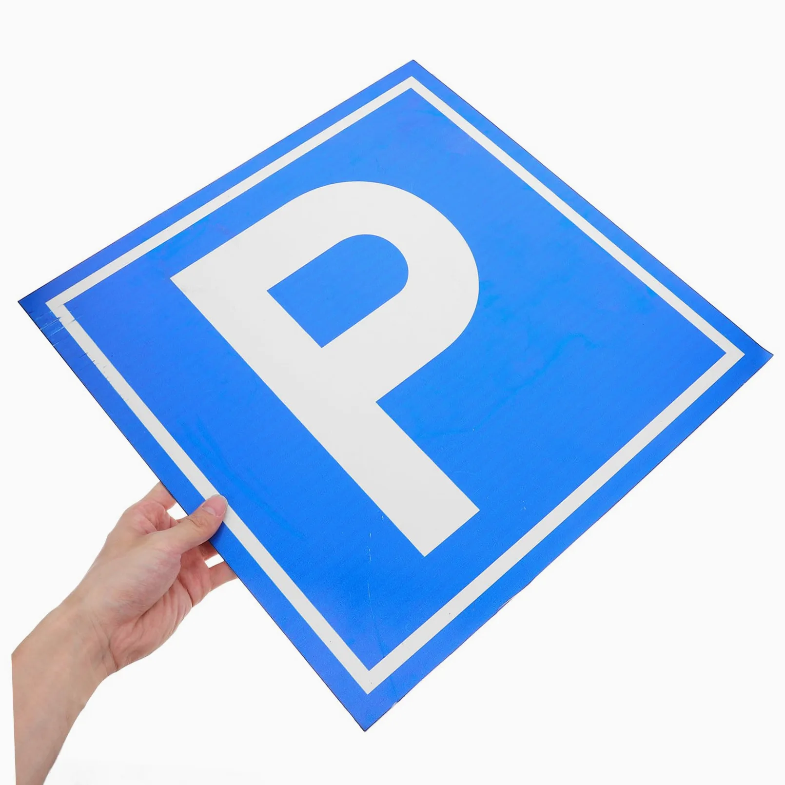 Amosfun Cartello Parcheggio Segnale di Sicurezza Simbolo P in Lega di Alluminio per Parcheggi, Visibilità Chiara e Segnaletica Funzionale per Luoghi Vari
