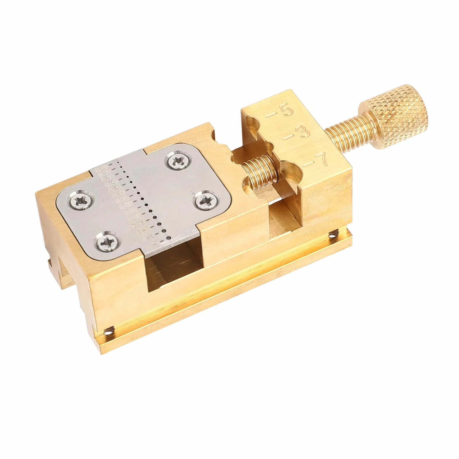 Demeras Supporto per Lancette dell'orologio, Morsa da Banco Resistente all'usura Apertura 0,2-0,9 Mm per Riparazione Orologio da Polso