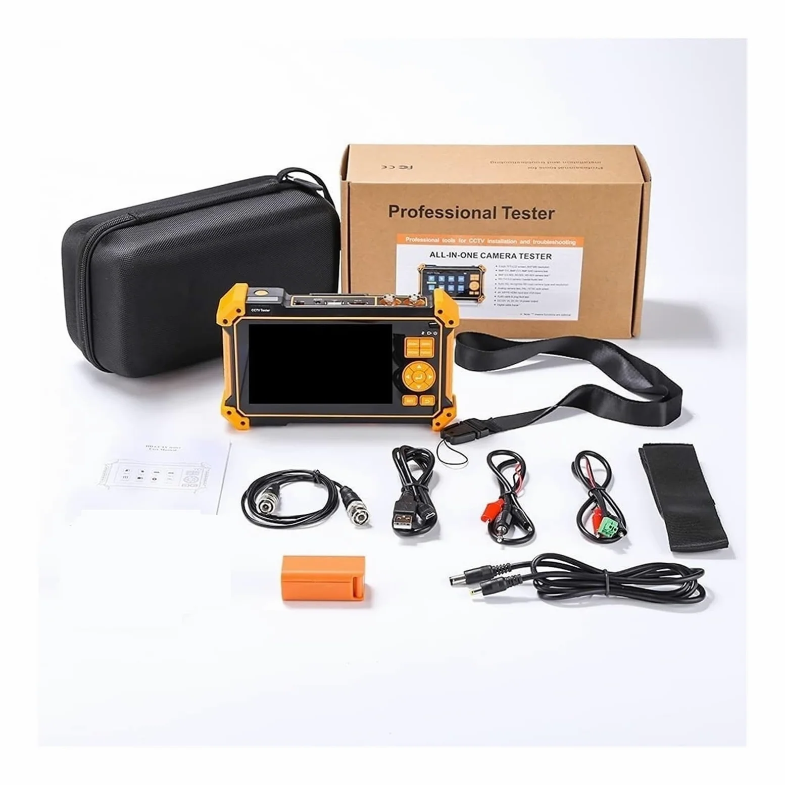 Tester CCTV 3200C Tester For Fotocamera HD Coassiale 4K 8MP ADH VGA SDI Con Tracciatore Di Cavi Monitor Schermo TFT-LCD Da 5 Pollici(IPC-5100Plus)