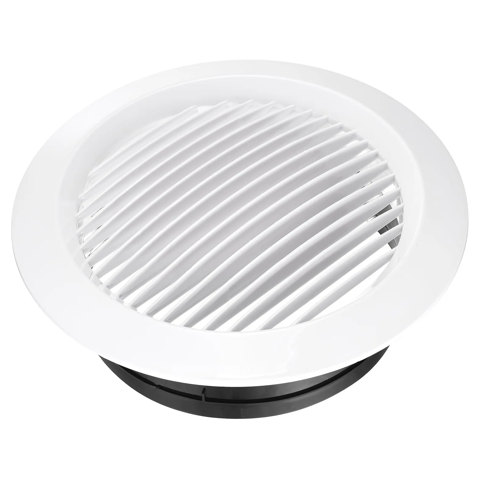 QUARKZMAN Soffit Vent 200mm ABS Rotondo Griglia Di Sfiato Soffitto Con Persiane Diffusore Per Casa Bagno Ufficio Cucina Sistema Di Ventilazione