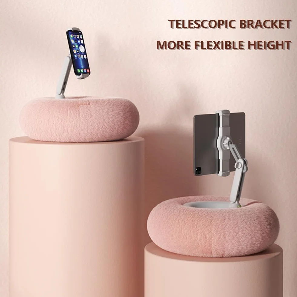 Generisch Supporto per Kindle, Pillow Stand Regolabile a 360° per la Lettura in Bed, Fuzzy Bowl per Kindle Accessori