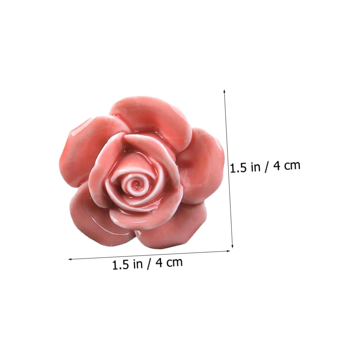 6 Pezzi Manico in ceramica rosa maniglia per tirare la porta pomelli per porte per armadi decorativo antico toeletta maniglia porta maniglie pomelli per cassetti