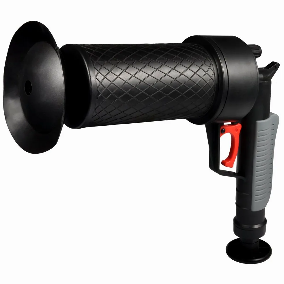 Yosoo – Sturalavandini professionale, pompa a vuoto, in plastica, pistola con ventosa, per WC e Déboucheur Noir