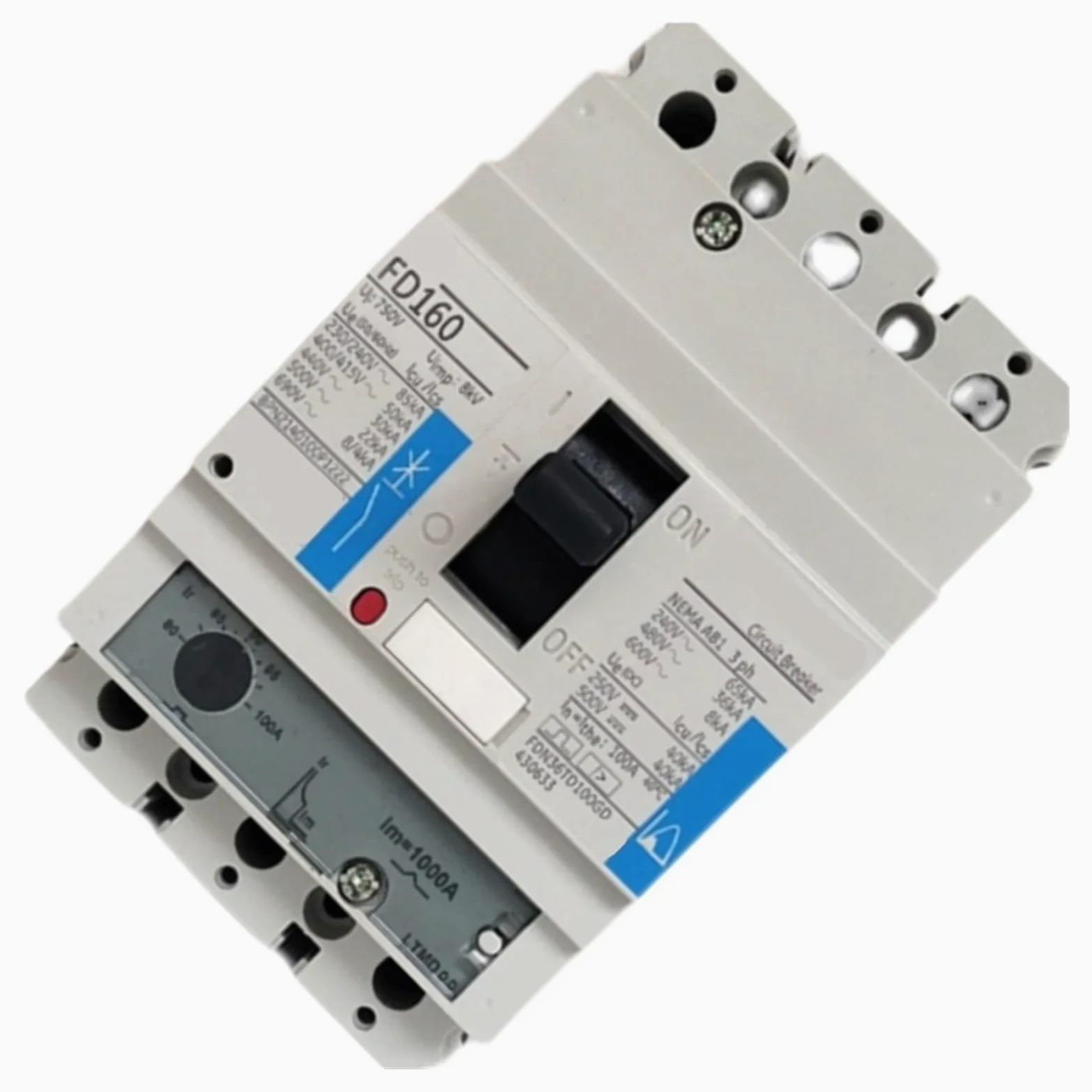 Interruttore di protezione del circuito magnetotermico trifase FD160 3P 80A