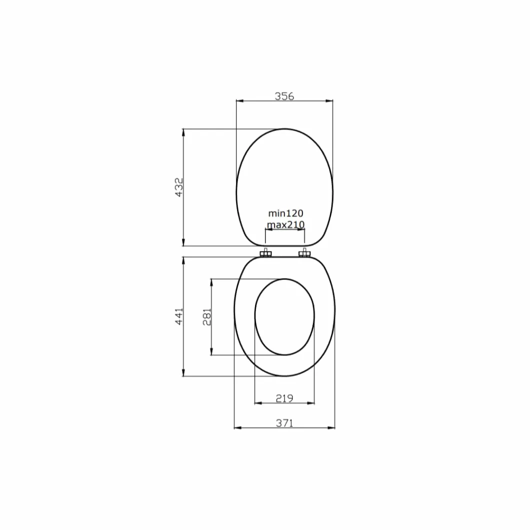 Kiamami Valentina - Copriwater universale in mdf grigio chiaro con trattamento antibatterico