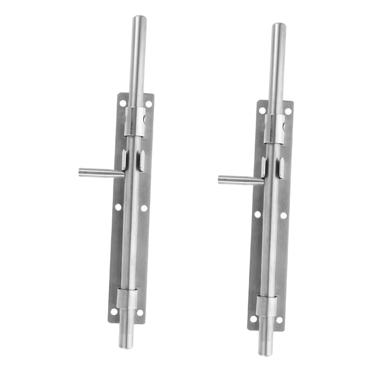 2 pezzi Bullone per Porta in Acciaio Inossidabile Chiusura Scorrevole Pesante per Sicurezza Casa Adatto Porte in Legno Cancelli e Armadi Facile da Usare e Resistente