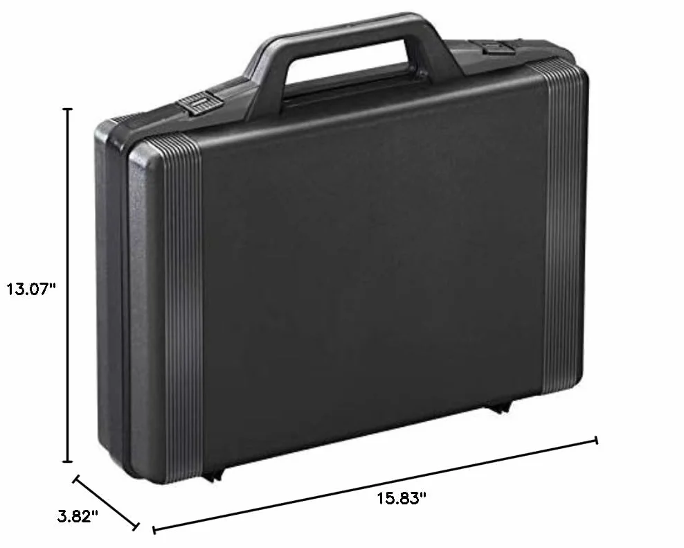 Valigetta K06 plastica imballaggio Nera 392 x 266 x 93 mm
