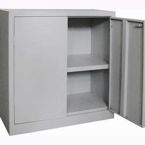 ARMADIO Basso 2 Ante Lamiera Verniciata MINISPAZIO 80x40x80H cm Fornito Smontato
