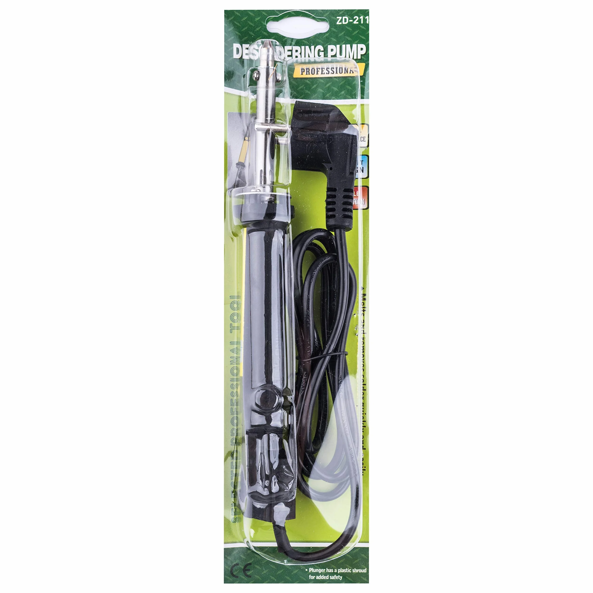 Entlötsauger ZD-211 40W Entlötsaugpumpe Metall-Spitze