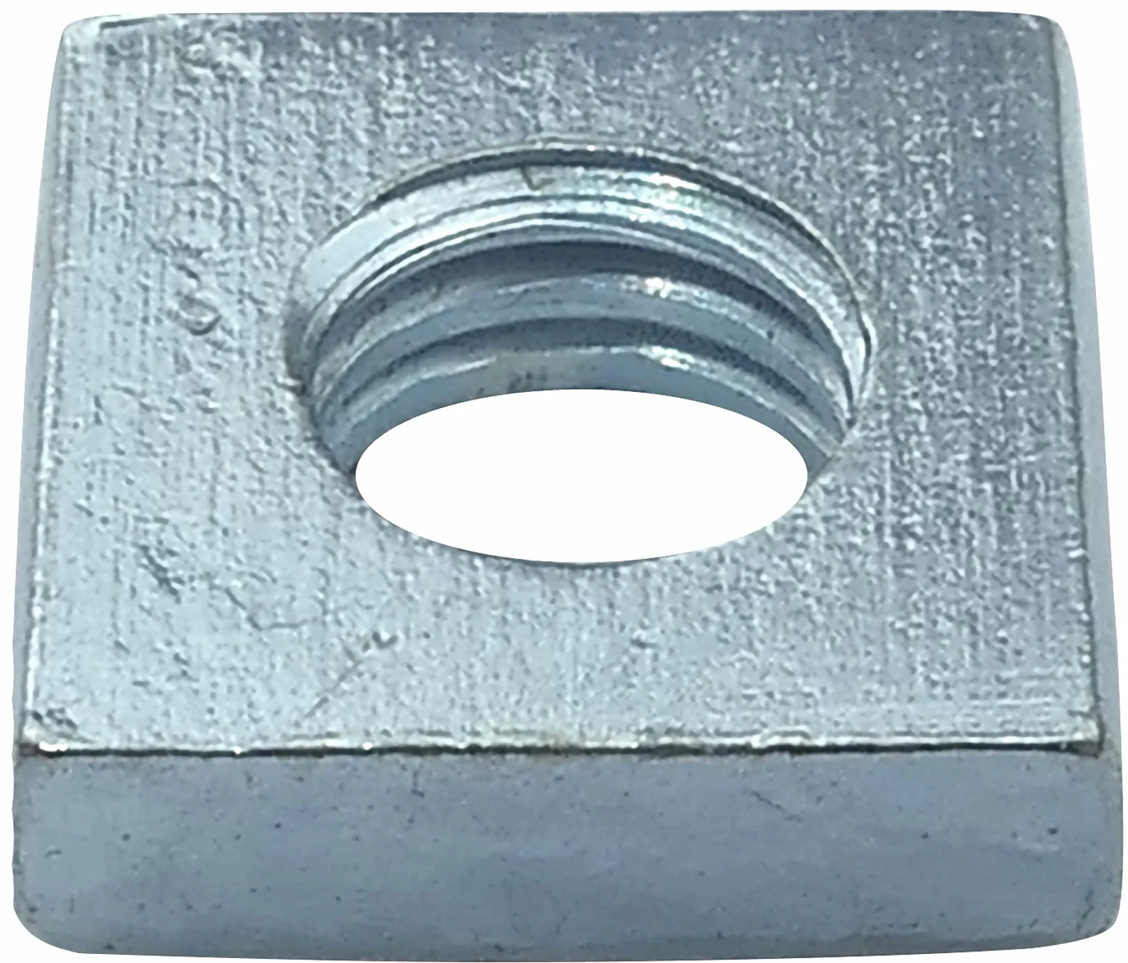 AERZETIX Set 100 dadi quadrati M3 piatti profilo basso 6.0x2.0mm filettatura metrica femmina acciaio al carbonio