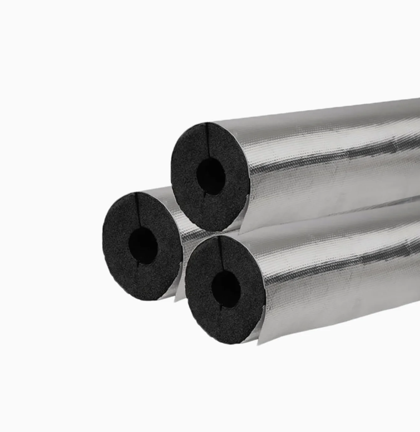 Tubo isolante autoadesivo in schiuma di alluminio, protezione antigelo (ID 1,5 cm a 7,6-1,3 cm, lunghezza 0,9 m) (ID 1,5 cm x T 1 cm)