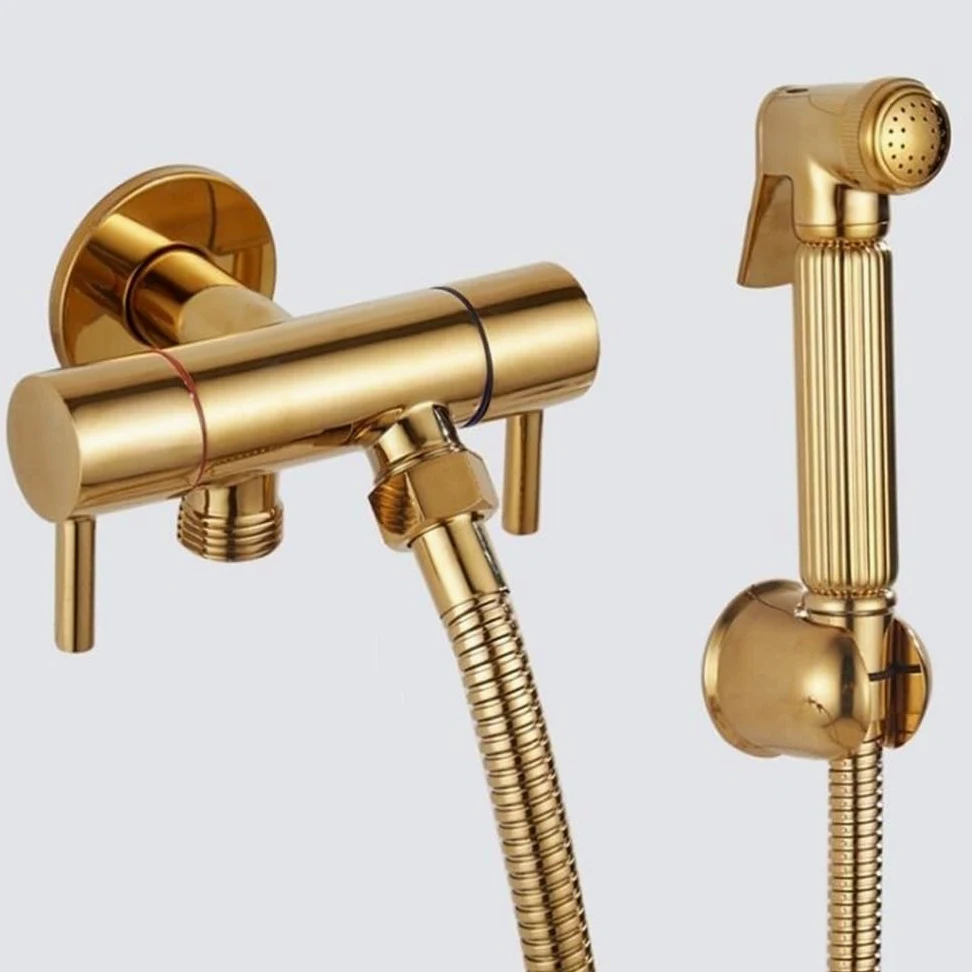 Rubinetti for bidet Valvola for WC in ottone Soffione doccia portatile | Lavare il rubinetto for aerografo spruzzatore for animali domestici for auto 9240K(A)