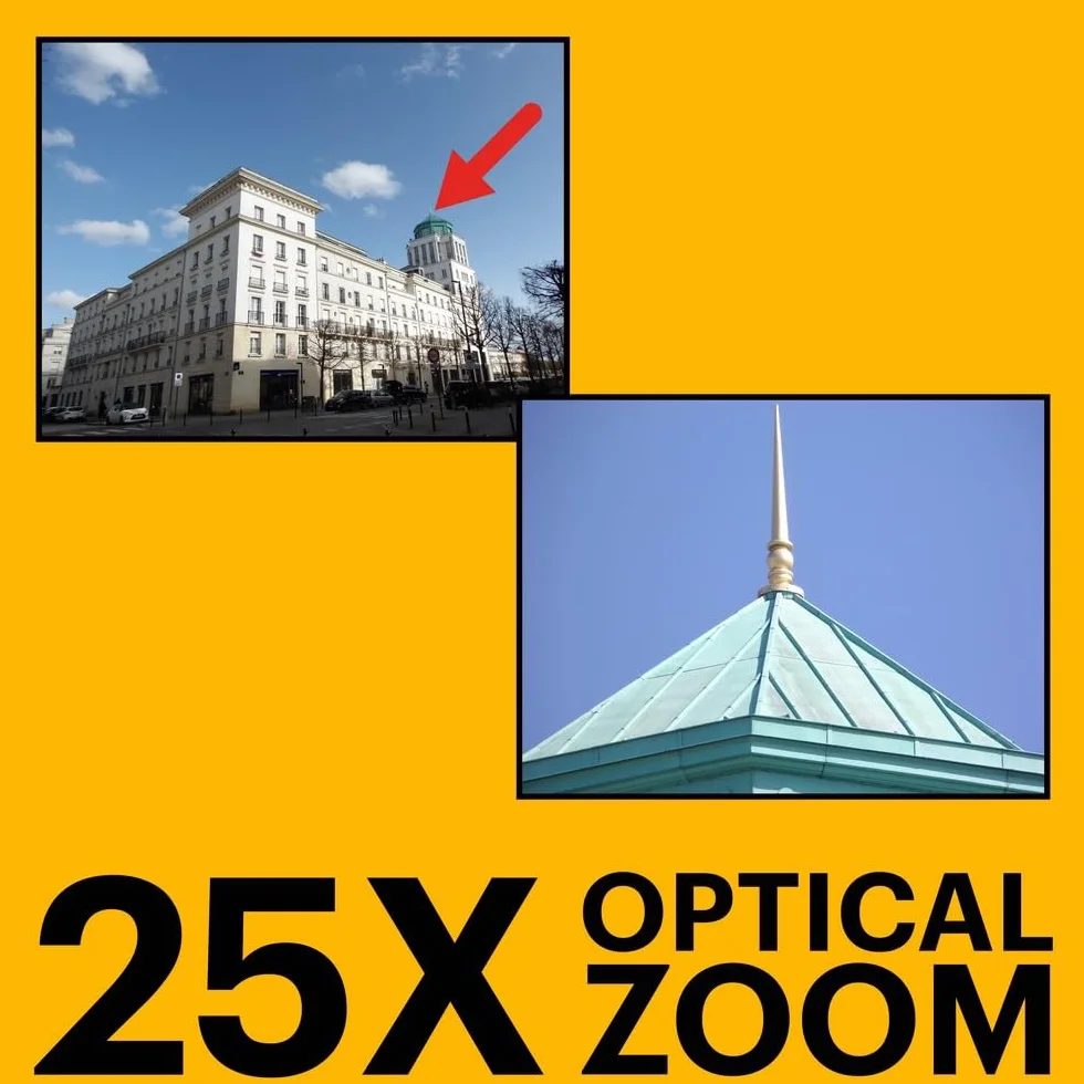 Kodak Pixpro AZ255 - Fotocamera Bridge da 16 MP con zoom ottico 25x + custodia protettiva + scheda SD da 32 GB - video Full HD 1080p, grandangolo 24 mm, stabilizzatore, schermo LCD da 3" - nero