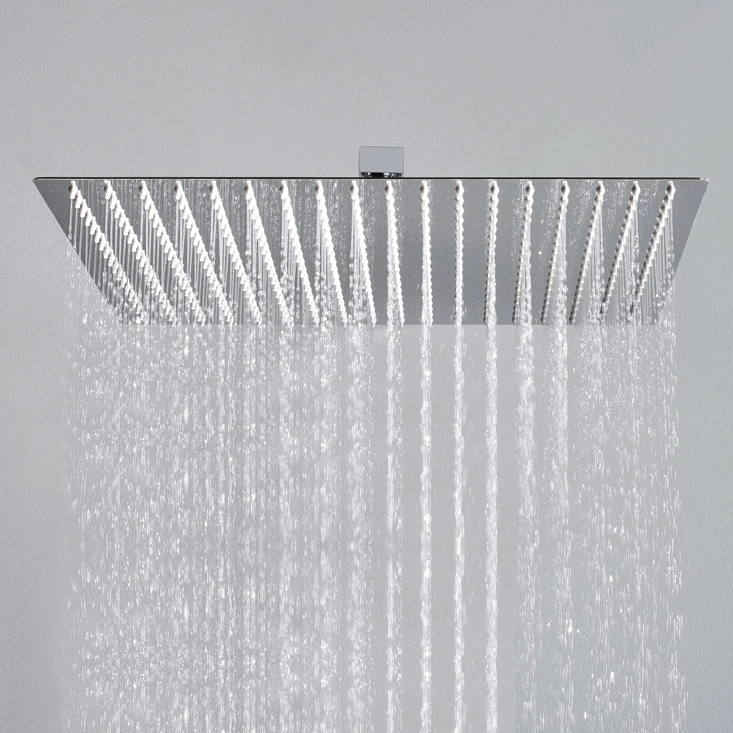 JOHO Soffione Doccia da Parete in Acciaio Inox 304 40x40 cm Quadrato con Ugelli Antiicalcare