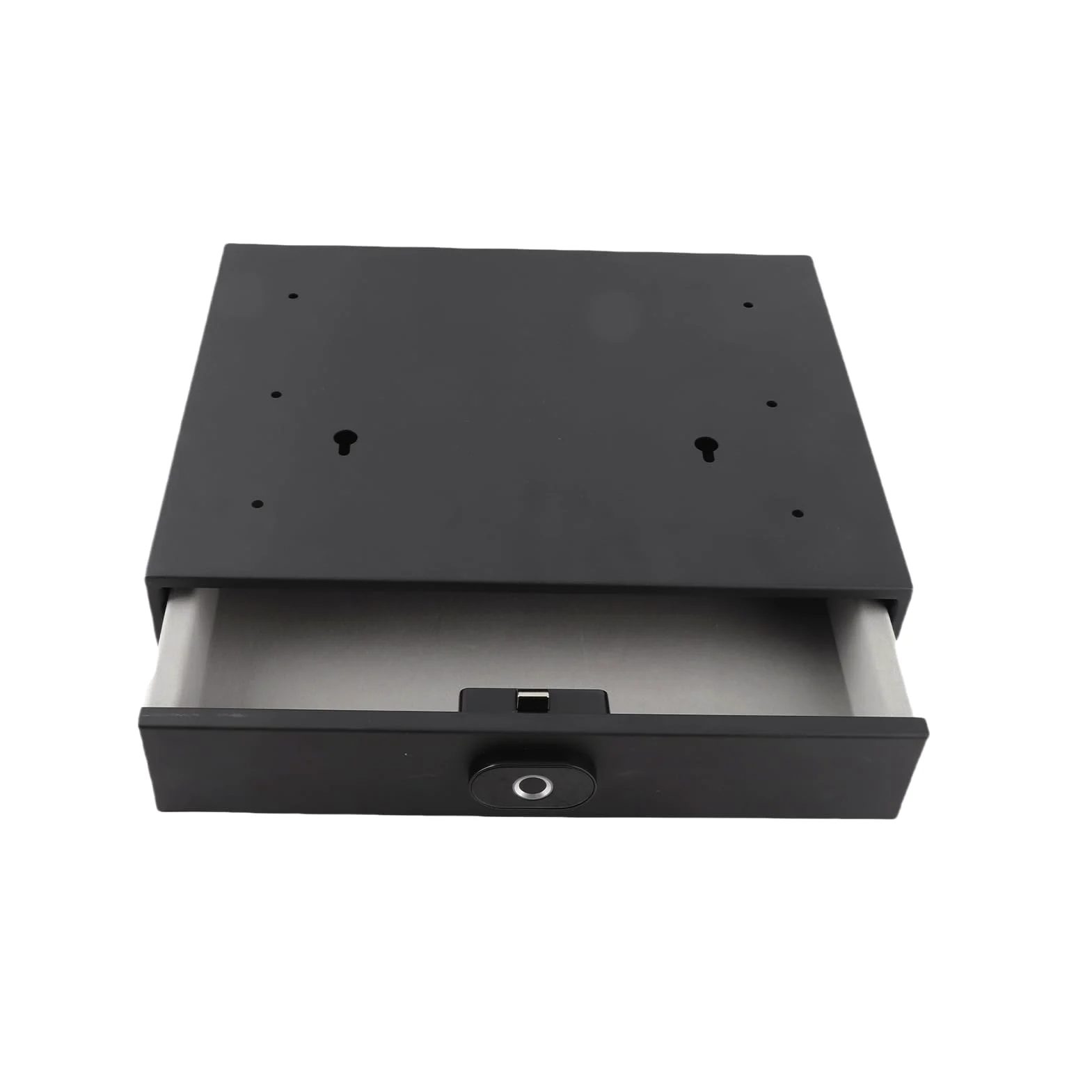 POENVFPO Cassaforte Nascosta Portatile con Impronta Digitale con Sblocco Tramite Impronta Digitale per Piccoli Spazi in Casa e Ufficio in Lega di Zinco