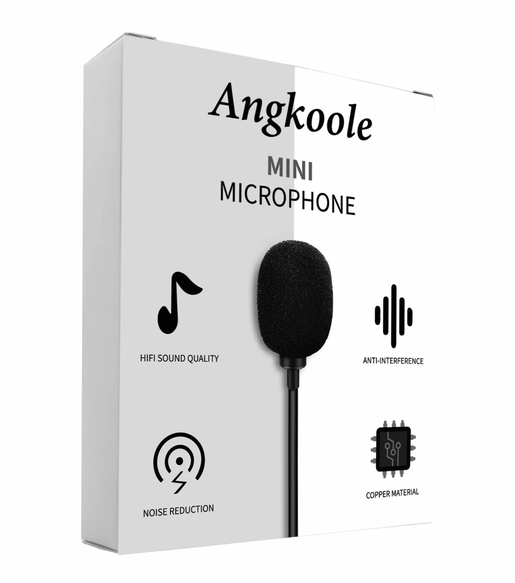 Microfono 3.5 mm Microfono Esterno Montaggio per Auto Veicolo Head Unit Bluetooth Audio Stereo Radio GPS DVD