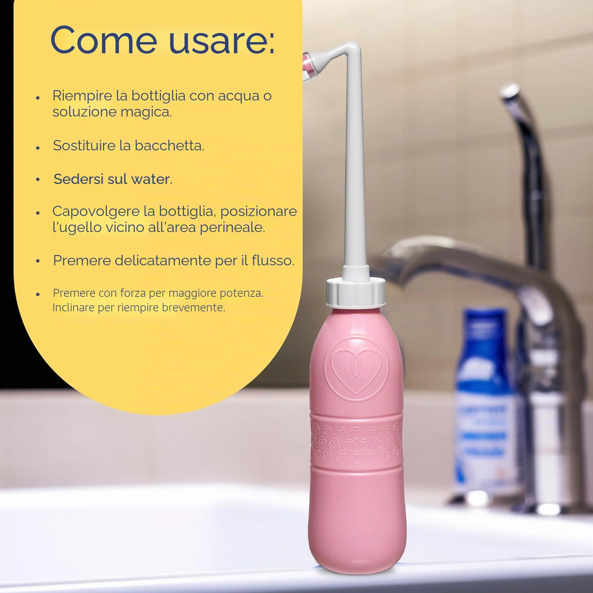 First Days Maternity Bidet Portatile 650 ml Post-Parto Beccuccio Angolato