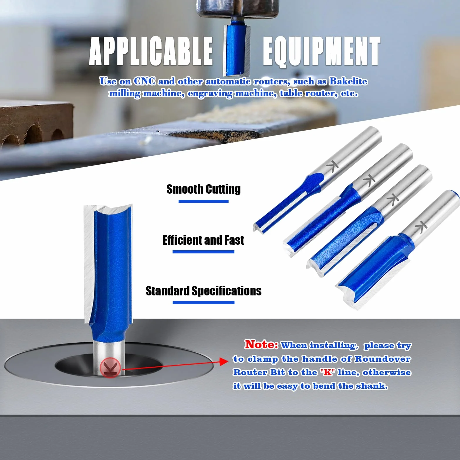 ASNOMY Fresa per scanalature da 20 mm fusto 8 mm metallo duro legno
