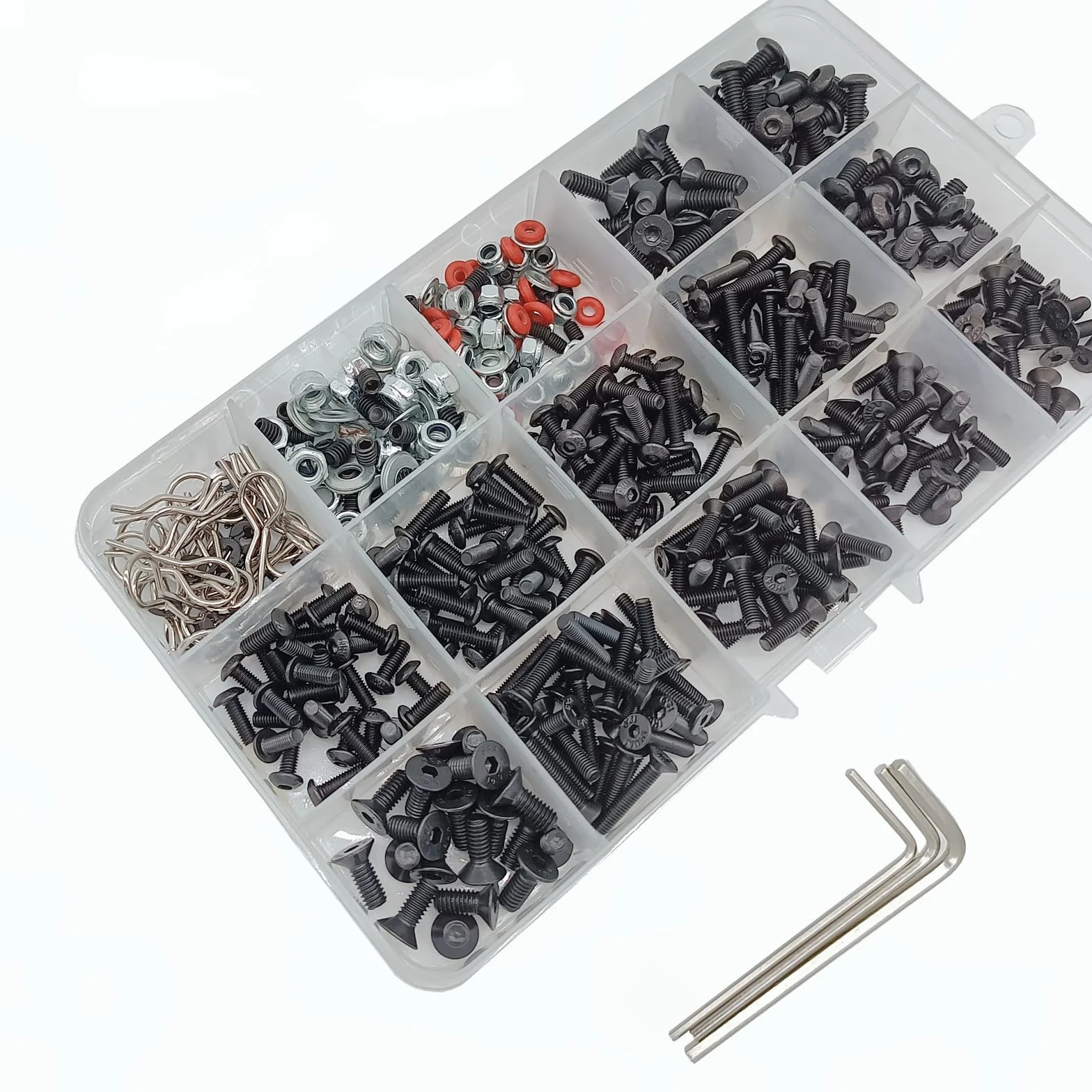 Kit di Viti Universali per Auto RC 500 pezzi Set Fissaggi Hardware Compatibile Axial Redcat HPI Arrma Losi 1/8 1/10 1/12 1/16 Scala