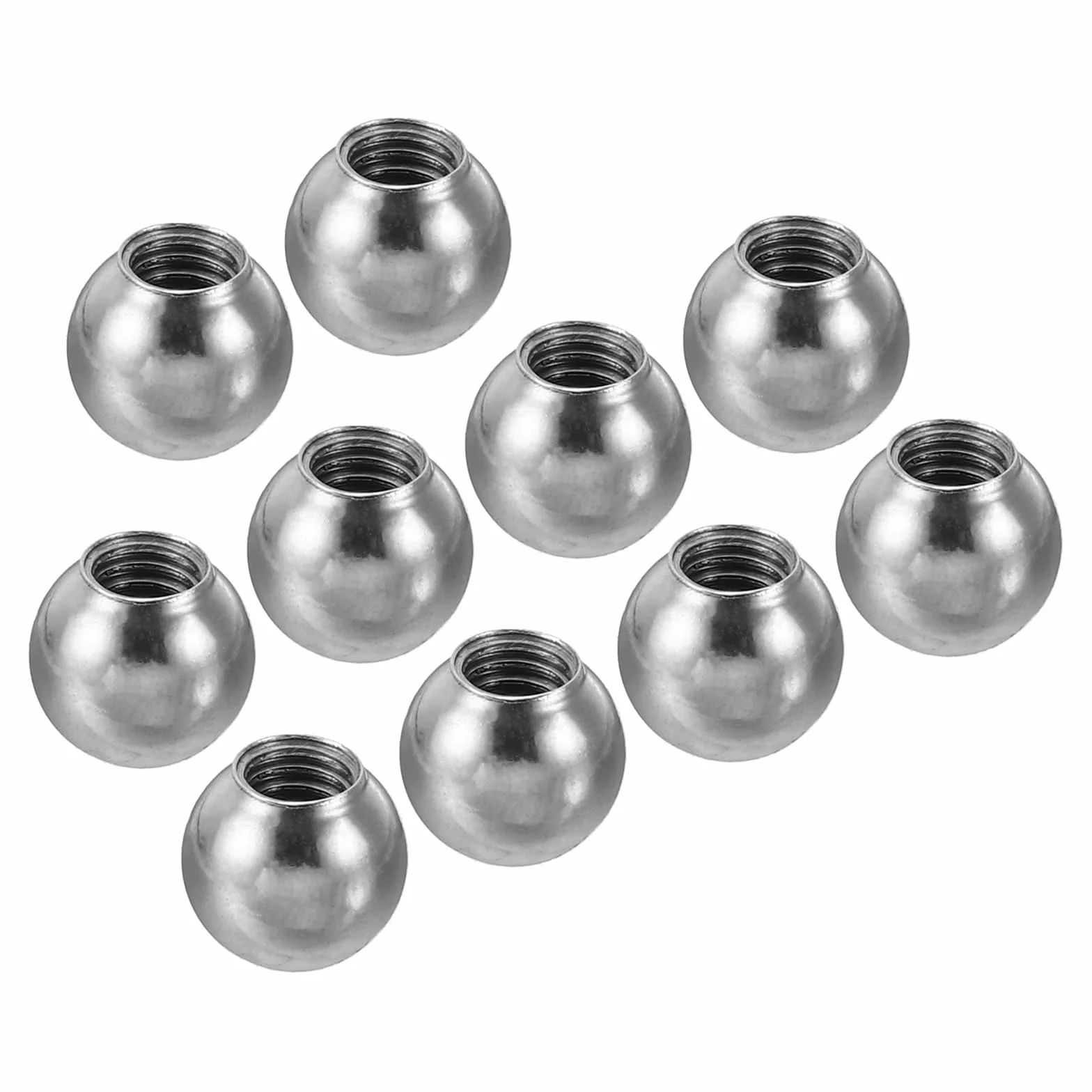 PATIKIL Dadi Manopola M4 Femmina Filettatura 8mm OD 304 Inossidabile Acciaio Tondo Sfera Vite Cappuccio