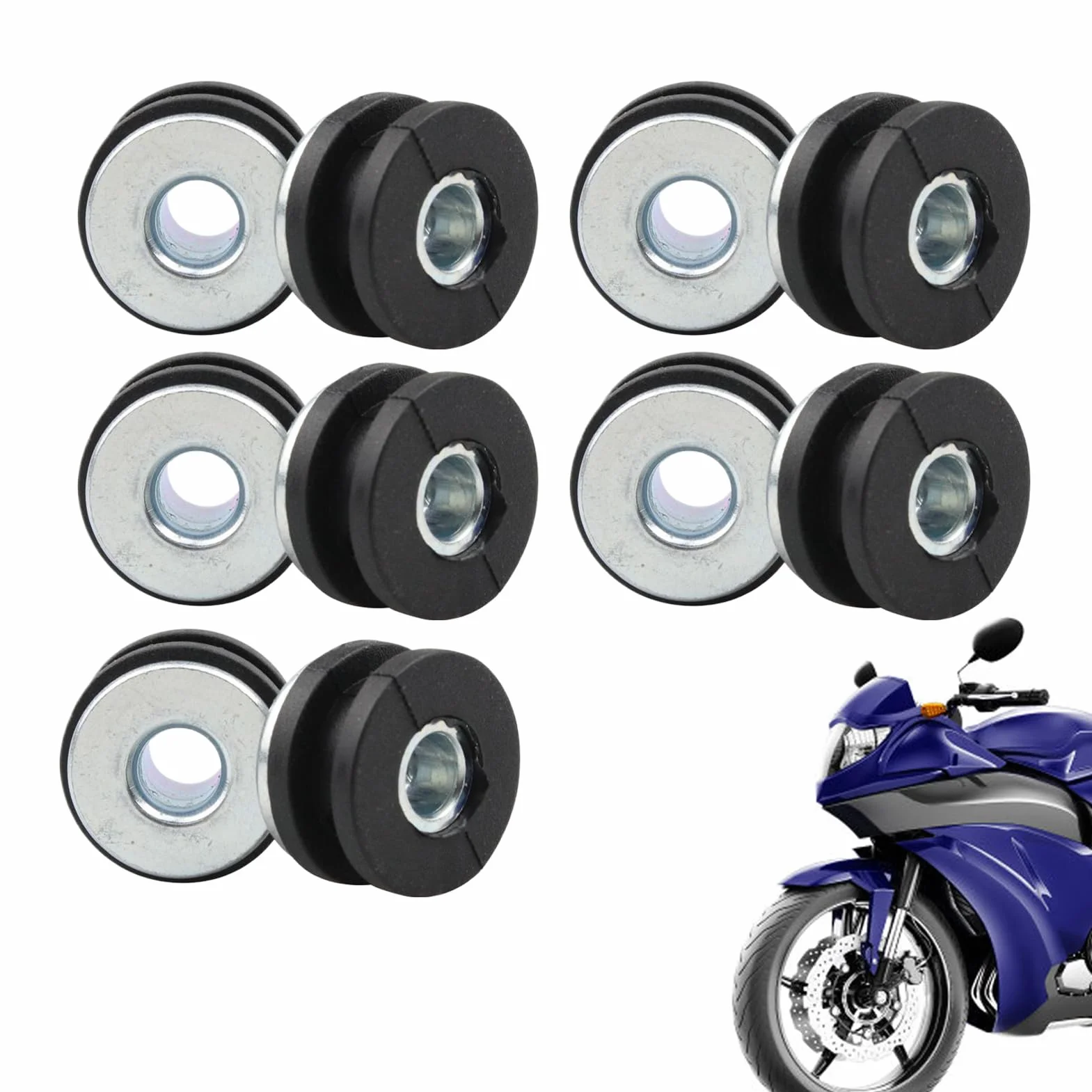 Guarnizioni per Motociclette in Gomma Antiurto per Parabrezza