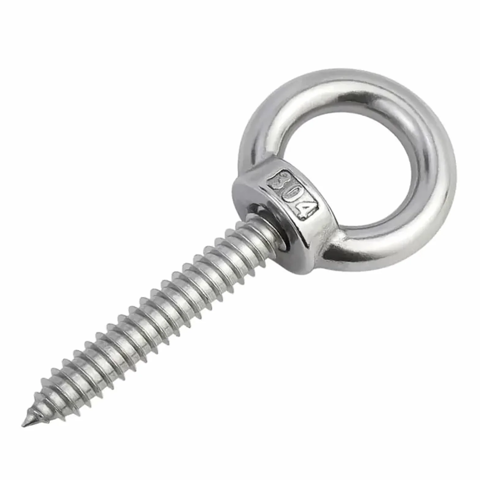Viti autofilettanti con ganci ad anello in acciaio inossidabile 304 M4 M5 M6 M8 Bullone for legno
