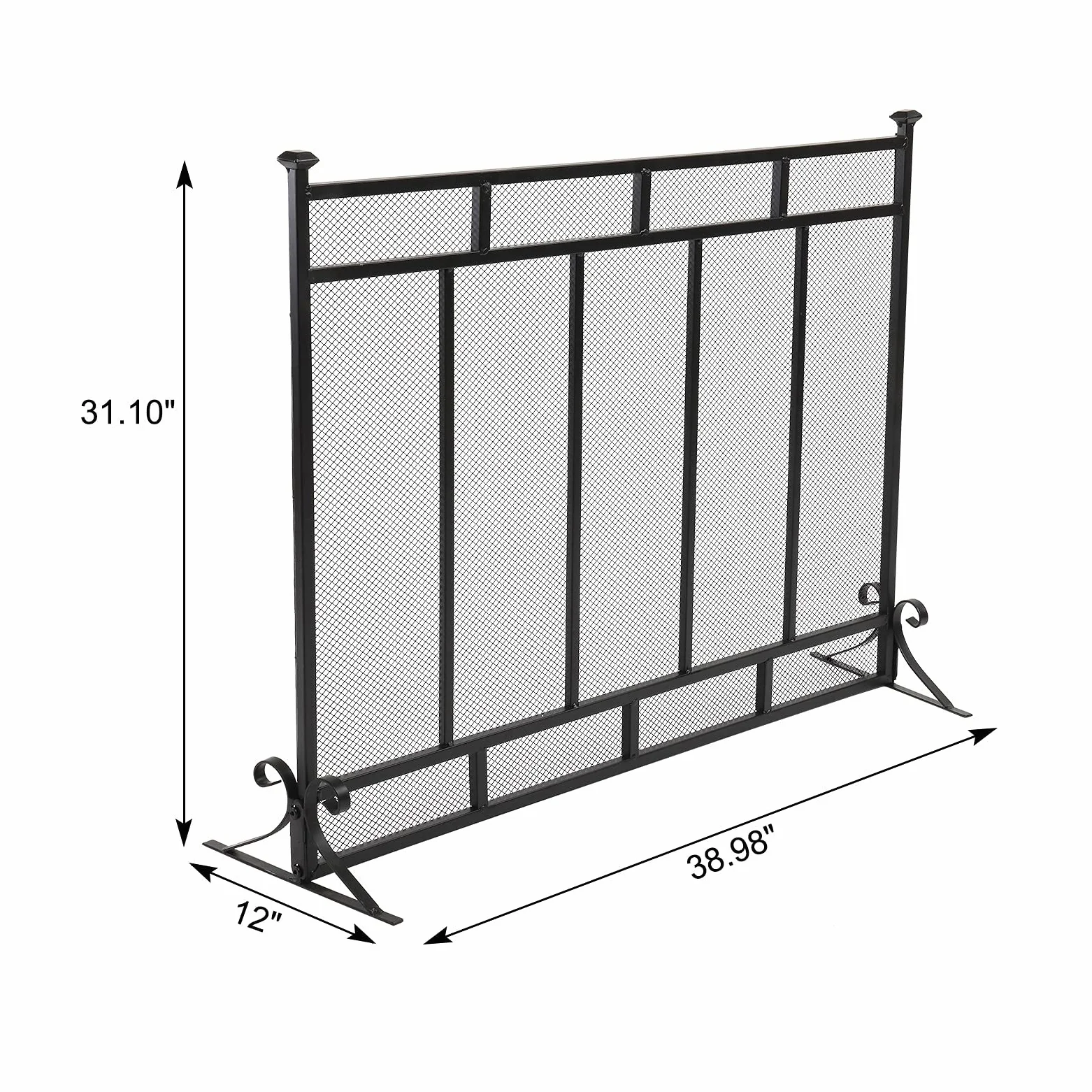 Schermi per Caminetti di Guardia Schermo verticale della rete decorativa della rete decorativa della griglia 99*30.5*79 cm Mobili per la casa Accessori per Caminetti in Rete Decorativa