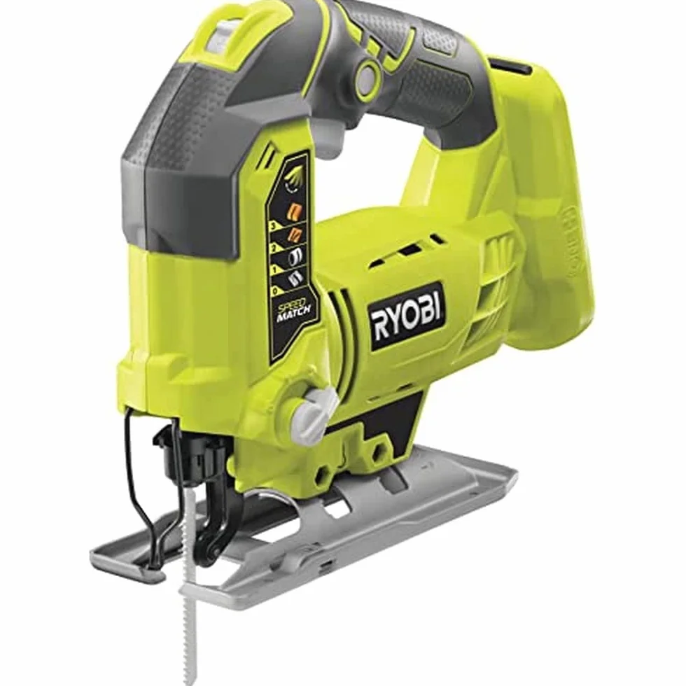 Ryobi Seghetto Alternativo a Batteria 18V ONE+, Corsa Lama 25 mm, 3000 corse/min, Taglio 101 mm, LED, Senza Batteria e Caricatore, R18JS-0