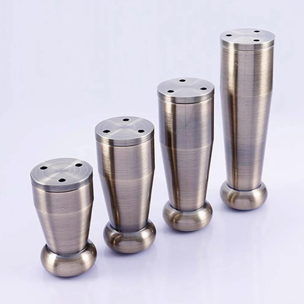 Gambe per mobili Gambe per tavoli in metallo regolabili Piedini per mobili Piedini per mobili in alluminio in stile europeo Sostituzione Gambe per alzate per mobili Gambe per divano Gambe per divano