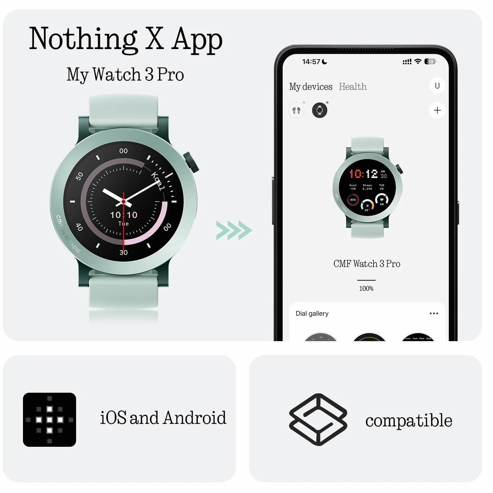 CMF Watch 3 Pro – Smartwatch con Display AMOLED da 1,43", 13 giorni di autonomia, Dual-band GPS integrato, chiamate Bluetooth e monitoraggio della frequenza cardiaca – Arancione