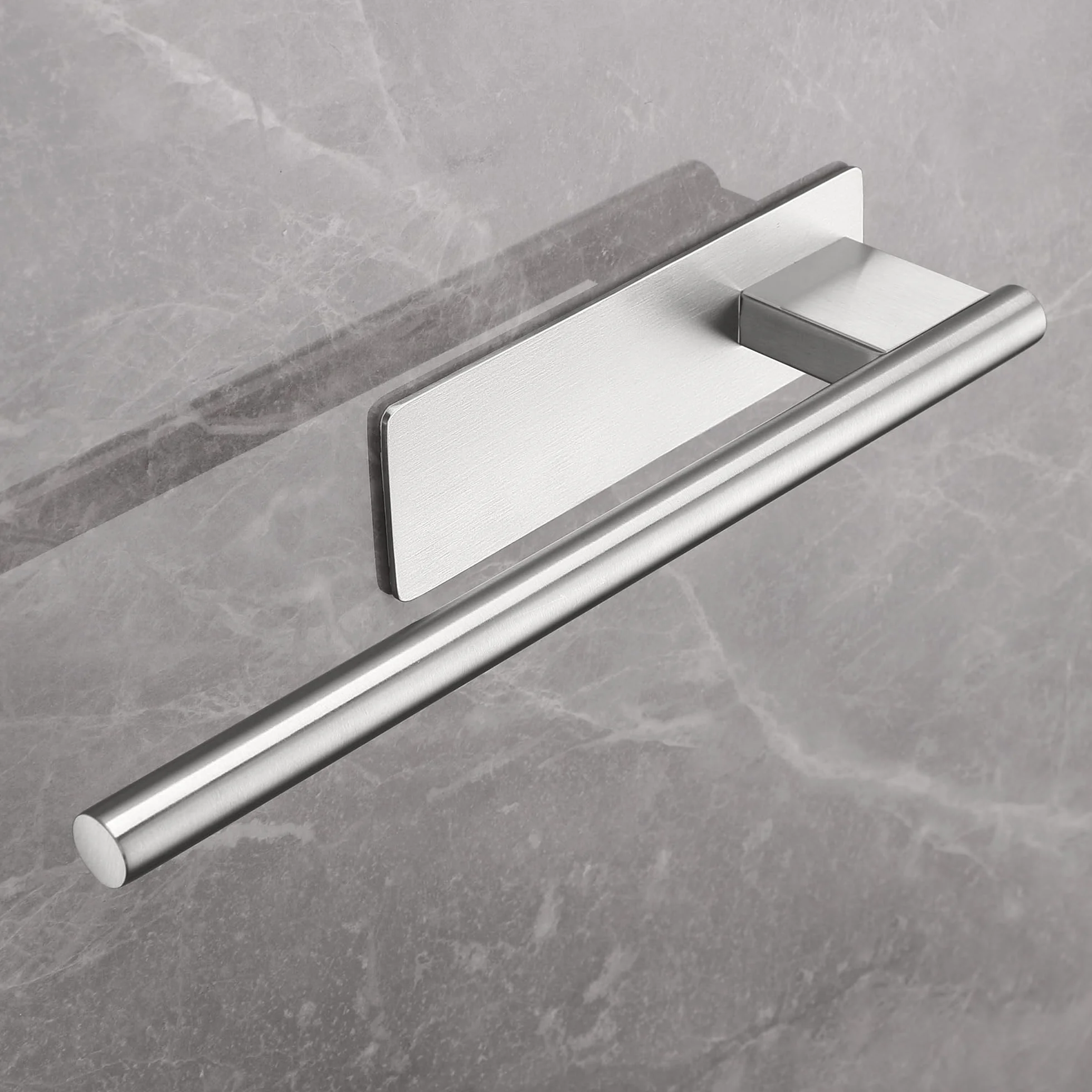 Porta Asciugamani Bagno Adesivo Acciaio Inossidabile 304 28CM Argento