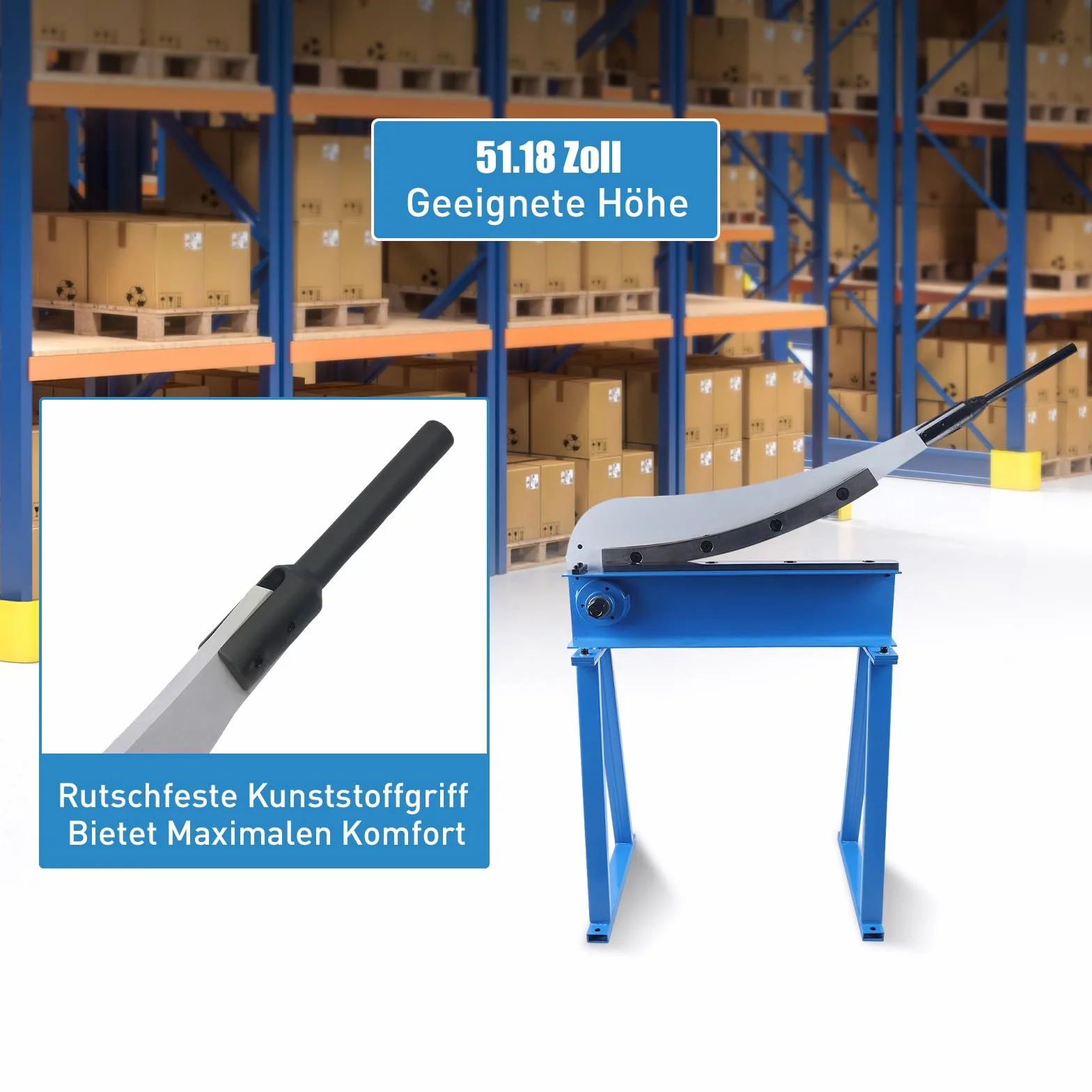 Nożyce dźwigniowe ręczne 500 mm do blachy metalowe