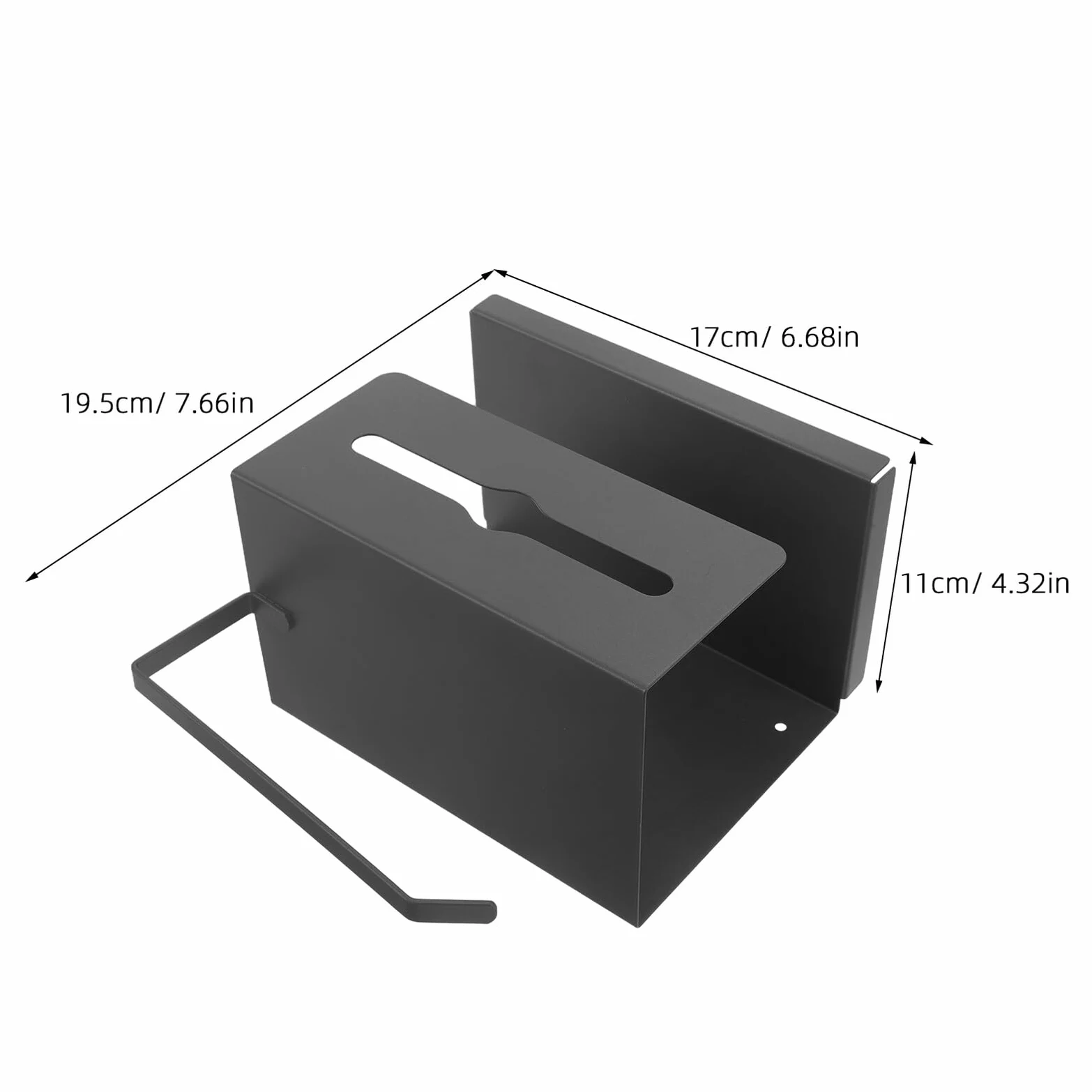 Portarotolo Carta Igienica da Muro con Mensola Telefono | Acciaio al Carbonio, Doppio Strato, Design Moderno, Montaggio a Parete, Uso Bagno e Casa