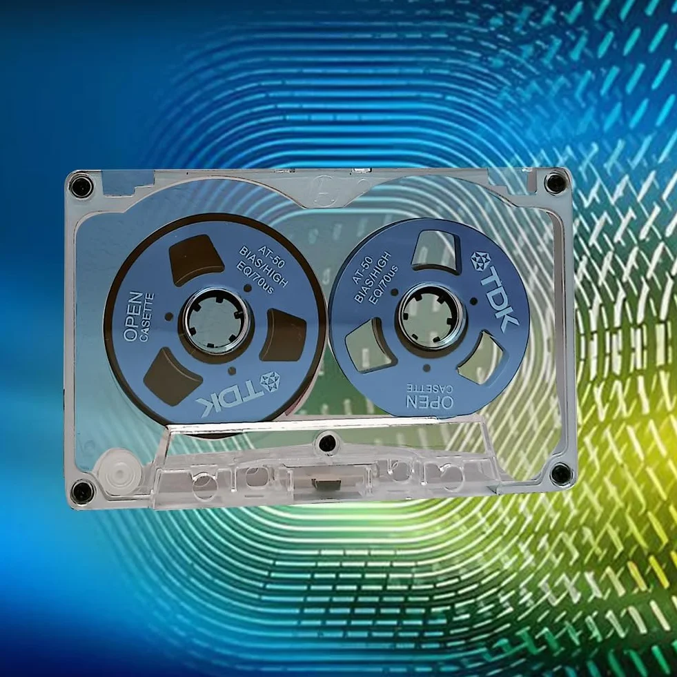 Disco a nastro vergine da 55 minuti a disco aperto in metallo doppio lato, disco a cassetta vergine, D