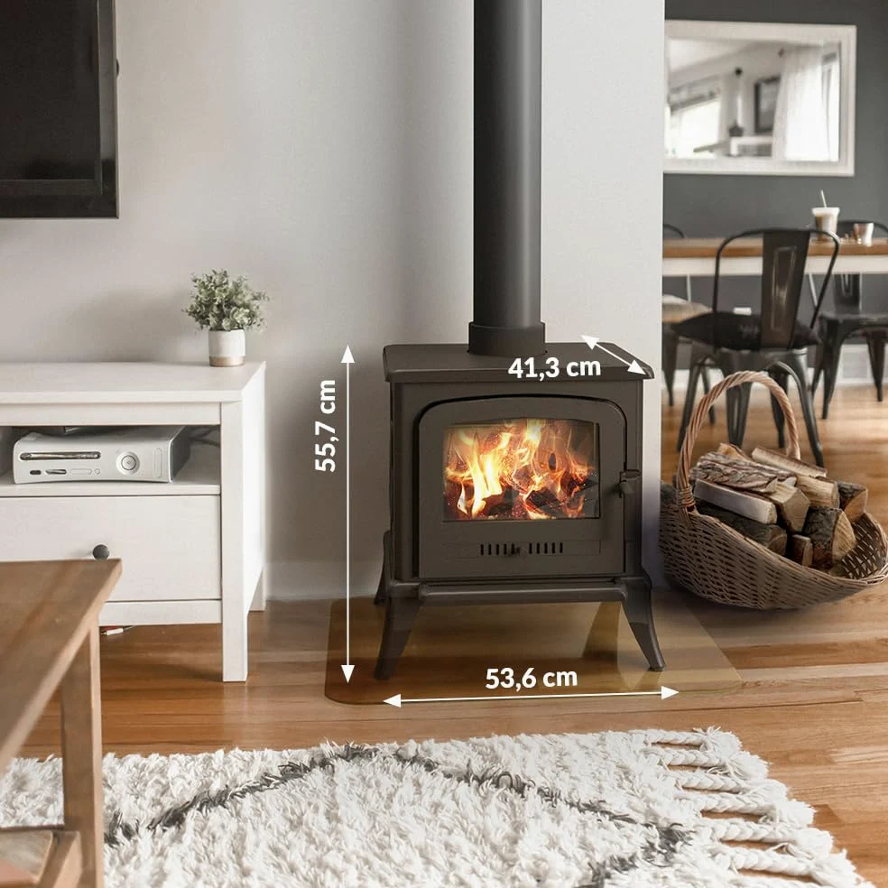 KRATKI Stufa a legna in ghisa KOZA K7 5 kW Ø150 A Gamma di potenza 3-8kW | Ghisa nero, efficienza 70%, classe A. Ecodesign.; Stufe economica ECO-DESIGN; combustione efficiente; basse emissioni; ASDP