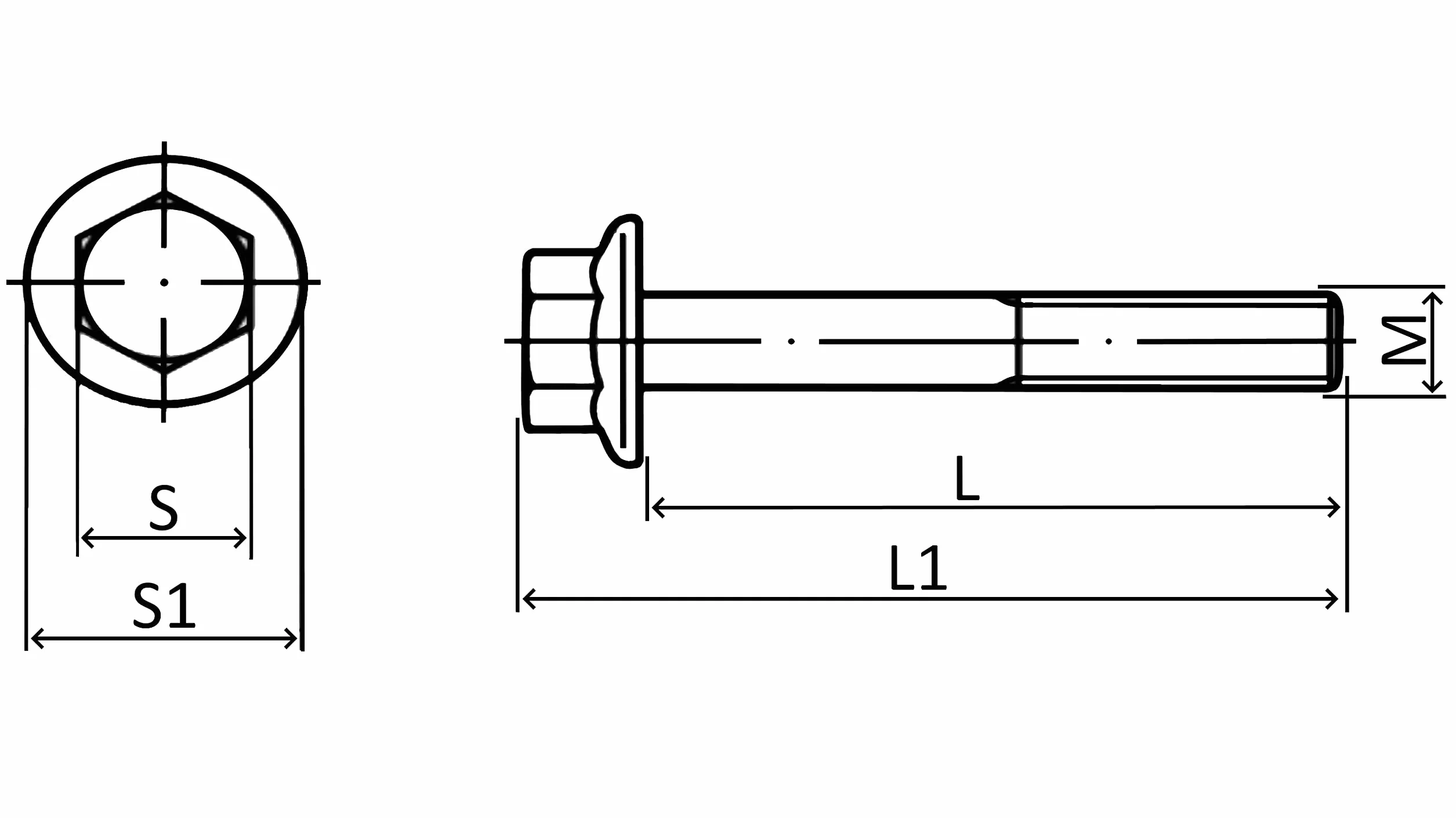 AERZETIX Bullone flangiato M6x16mm DIN 6921 durezza 8.8 acciaio zincato Set di 10