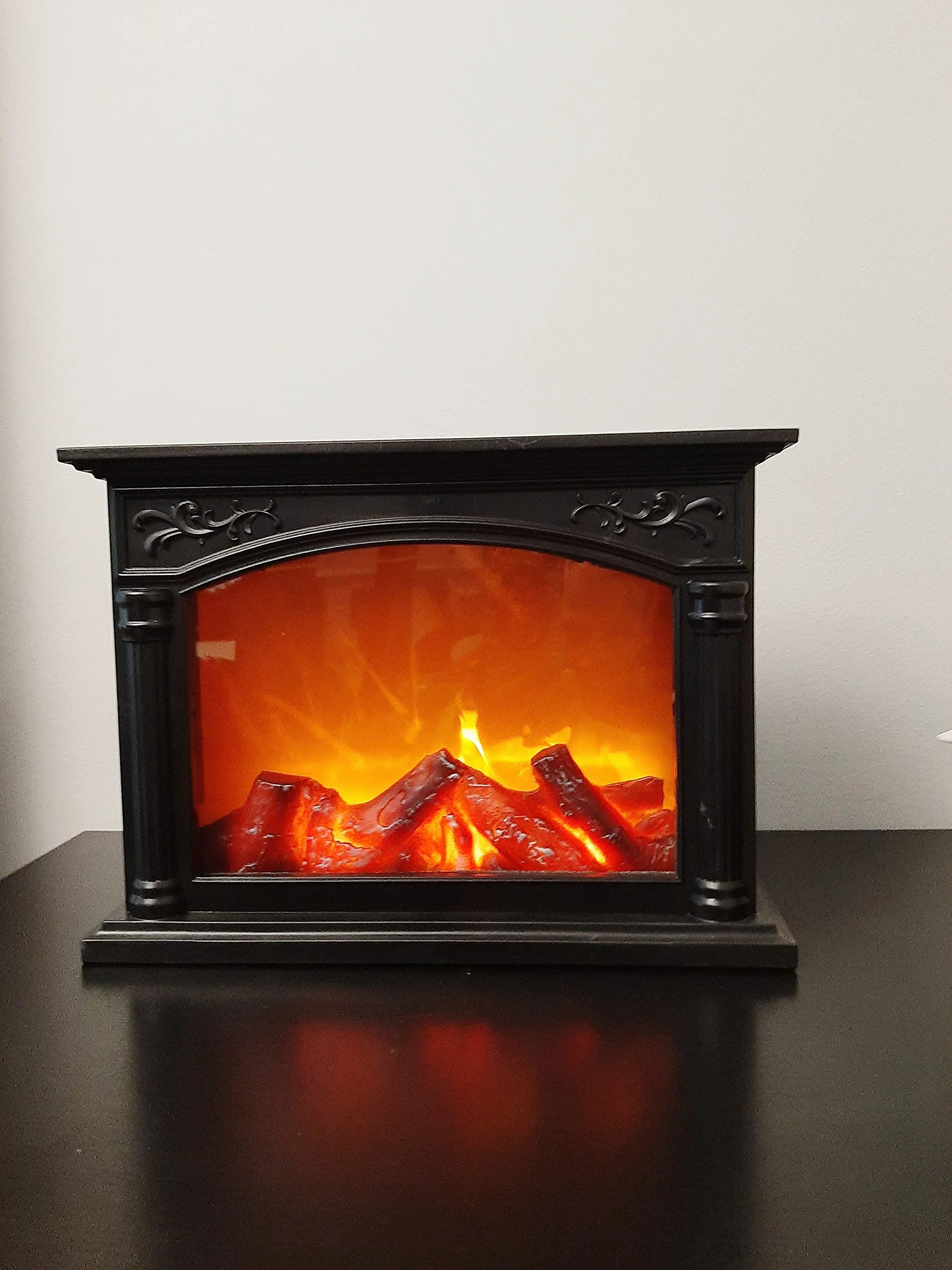 Chimenea Decorativa LED Efecto Llama de Fuego Abs