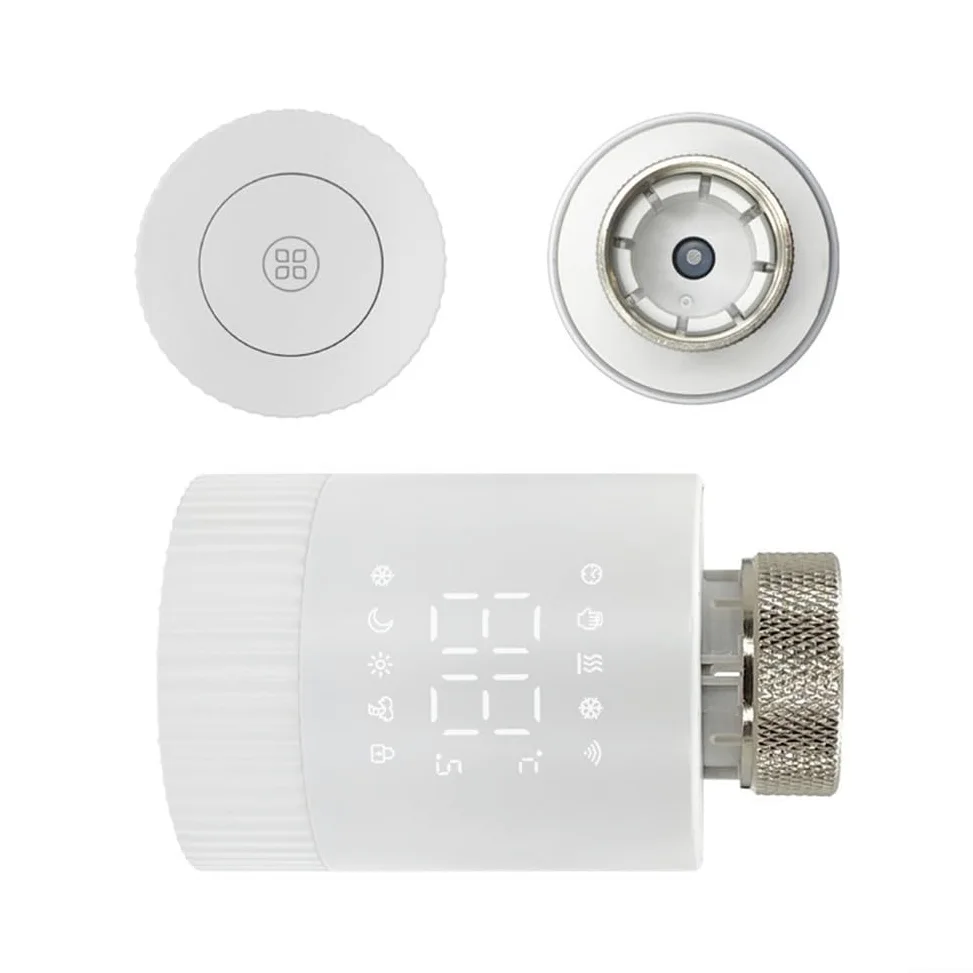 Per Tuya WiFi Smart TRV termostato, valvola termostatica programmabile per termosifone, regolatore di temperatura supporta il controllo tramite app (6 pezzi)