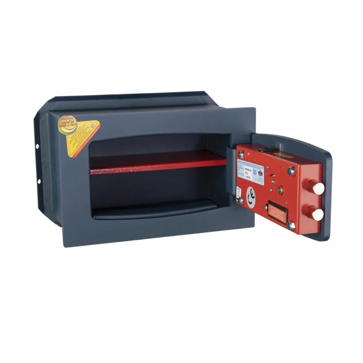 Technomax, Cassaforte a muro, Serie Gold Trony modello GT/3BP, Apertura a combinazione elettronica digitale con chiave d'emergenza, Dimensioni mm. 210 (H) x 340 (L) x 150 (P)